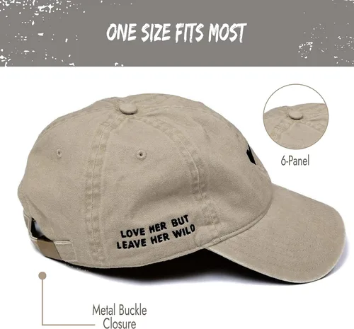 Miniatura 3 de Sombrero bordado de algodón cepillado para mujer, unisex, ajustable, talla única