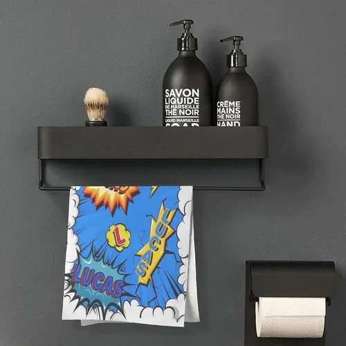 Miniatura 4 de Toalla personalizada con monograma para baño, 14.5 x 28 pulgadas, toallas personalizadas con nombres, toalla de baño con nombre
