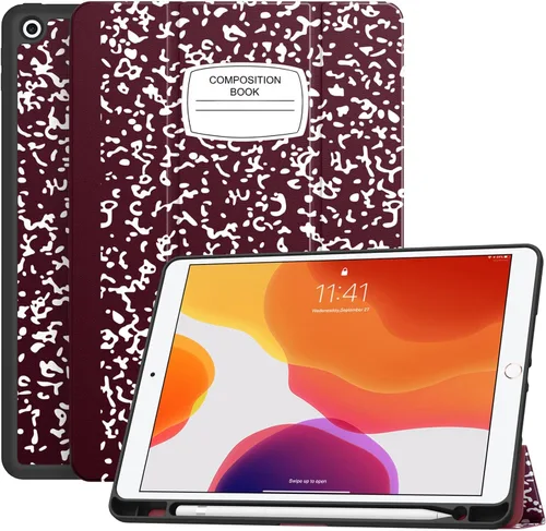Miniatura 30 de Soke - Funda para iPad de 9ª generación 2021/8ª generación 2020/7ª generación 2019 con soporte para lápices - Funda de protección premium a prueba