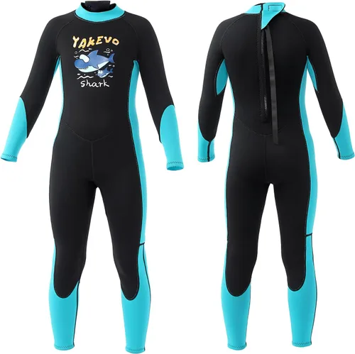 Traje de neopreno para niños y niñas, traje húmedo de 0.118 pulgadas para niños en agua fría para natación, surf, buceo, traje de neopreno de cuerpo
