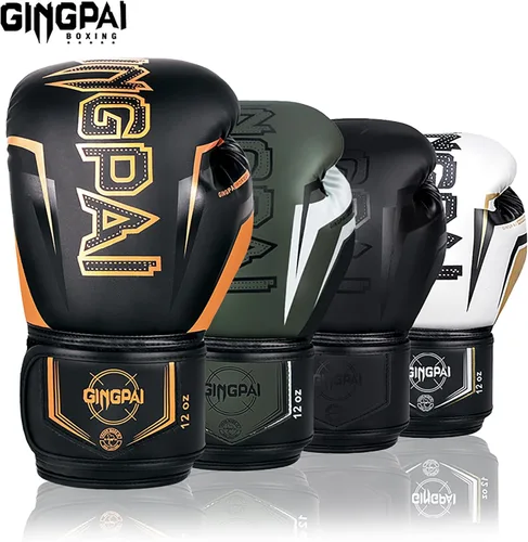 Miniatura 8 de Guantes de boxeo, entrenamiento de boxeo profesional, guantes de kickboxing para hombres, mujeres, adultos, niños, acolchado de varias capas