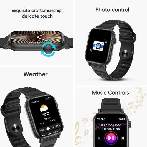 Miniatura 7 de Reloj inteligente, podómetro deportivo, rastreador de actividad física, llamada Bluetooth, frecuencia cardíaca, oxígeno en sangre, monitor de sueño