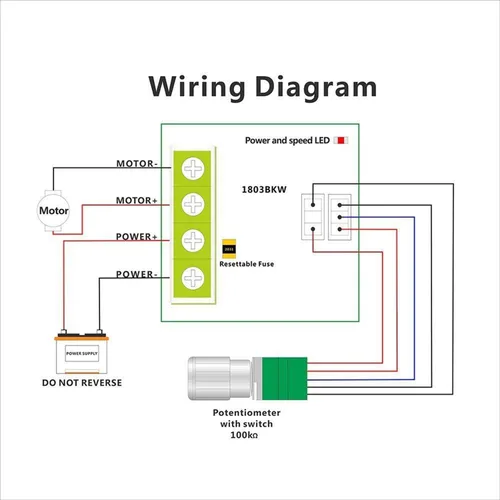 Miniatura 4 de Regulador de velocidad del motor de 1.8V-15V 2A DC PWM Regulador de velocidad variable Interruptor de gobernador 1803BKW con perilla de control