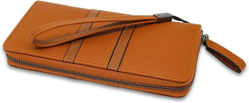 Miniatura 4 de CornerLife Carteras con cremallera para mujer carteras de pulsera de gran capacidad carteras largas de chequera carteras con correa para la muñeca