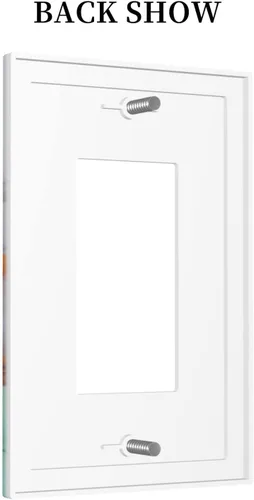 Miniatura 236 de Placa de Interruptor de Luz Azul de 1 Gang, Placa de Pared Decorativa de Palanca Individual, Cubierta de Placa de Pared de Palanca, Placa Frontal
