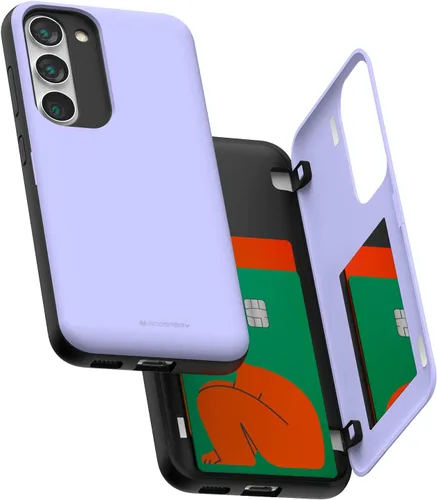 Miniatura 126 de GOOSPERY Funda tipo cartera para Samsung Galaxy S22 Ultra, [tarjetero] parachoques magnético de puerta con cierre automático, cubierta protectora