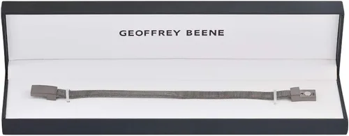 Miniatura 5 de Geoffrey Beene Pulsera de malla de acero inoxidable para hombre