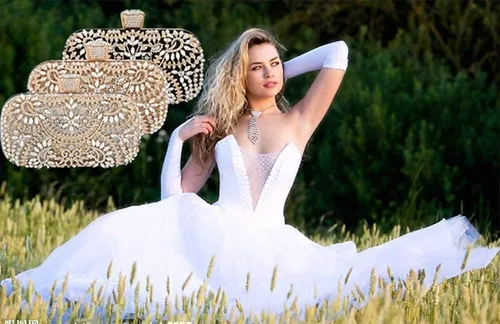 Miniatura 8 de Bolso de mano de noche para mujer boda fiesta de graduación regalo de Navidad y fiesta de Navidad