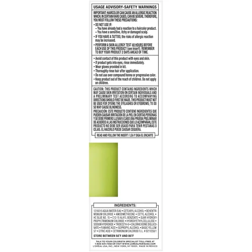 Miniatura 5 de L'Oréal Paris Color de Cabello Colorista Semipermanente para Cabello Rubio Claro o Decolorado, Verde Lima