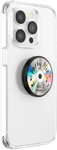 Miniatura 3 de PopSockets - Agarre para teléfono con soporte expandible, agarre adhesivo - Backspin Party Mix CD