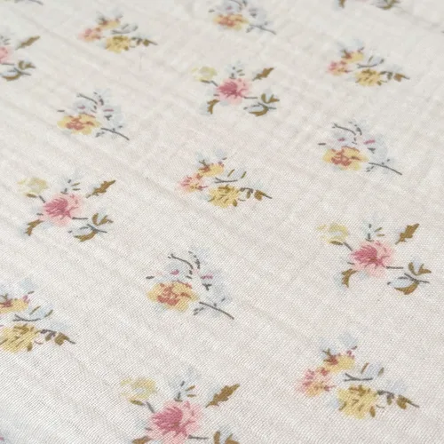 Miniatura 3 de BuLuTu Funda de almohada de muselina de algodón para niños pequeños con bonito patrón de flores de azalea, súper suave, funda de almohada para cuna