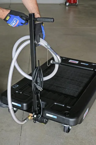 Miniatura 8 de Lincoln 3669 Drenaje de camión de perfil bajo de 17 galones, bomba de evacuación de fluidos eléctrica de 120 V, manguera de descarga de 6 pies