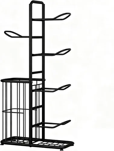 Estante vertical de bolas para garaje, soporte vertical de exhibición de baloncesto para interiores y exteriores, estante de almacenamiento de