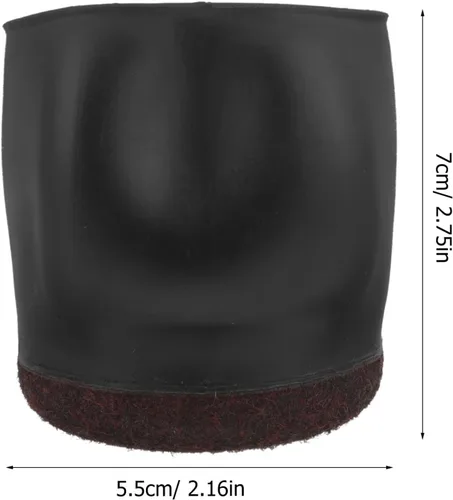 Miniatura 3 de Angoily Fundas para patas de silla, 10 unidades, tapones para ruedas de cama, tapones de rueda para muebles rodantes, protector de piso de madera