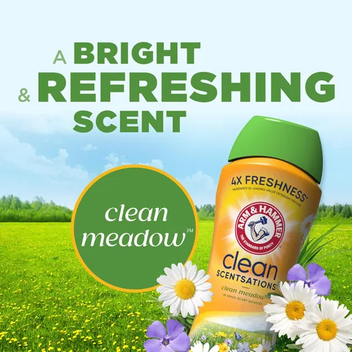 Miniatura 5 de Arm & Hammer Scentsationse limpio en lavado olor booster - prado limpio, 24 oz