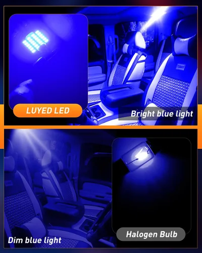 Miniatura 5 de DE3175 bombillas LED azules Canbus libres de errores de 1.25 pulgadas DE3021 DE3022 3175 bombillas LED para luces interiores de mapa, domo y placa