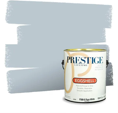 Miniatura 1532 de Pintura Exterior + imprimación PRESTIGE, todo-en-uno, 1 galón, acabado mate, color comparable al Valspar* Royal Gray* VS151-Gris real