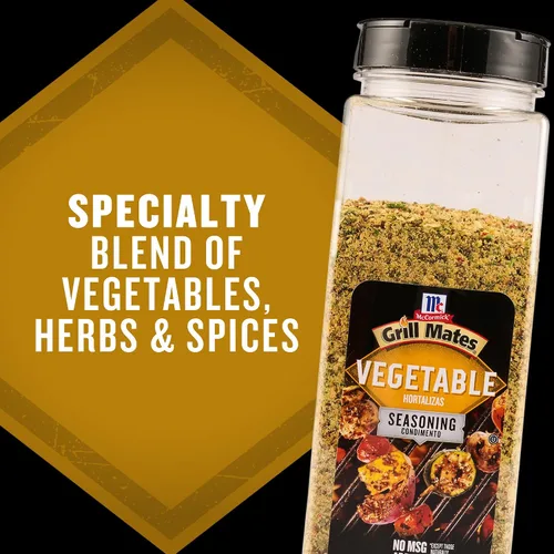 Miniatura 10 de McCormick Grill Mates - Condimento de verduras, 20 onzas - Un envase de 20 onzas de mezcla de condimento para verduras con una mezcla premium