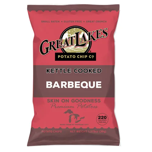 Miniatura 4 de Great Lakes Potato Chip Co. Barbacoa Hervidor de patatas fritas cocidas, caja individual tamaño aperitivo (paquete de 40, bolsas de 1.375 onzas)