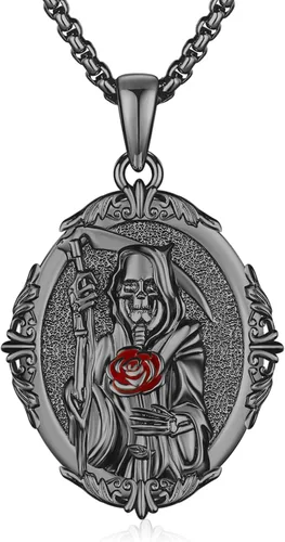 Miniatura 710 de Collar con colgante de plata de ley 925 con medalla de San Patrón, joyería religiosa para hombres y mujeres, con cadena de acero inoxidable 316L