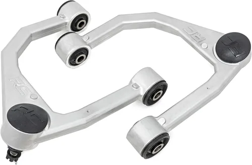 Miniatura 8 de Rough Country Brazos de control superiores de aluminio forjado para Toyota Tundra (2007-2021) con elevación de 3.5 pulgadas, paquete de 2, rojo