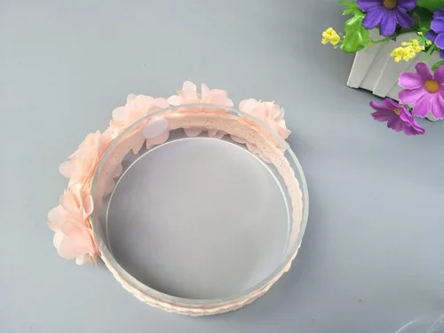 Diademas florales para niñas con cinta de grogrén y estrellas de piel sintética para niños como fiestas, bodas, fotografía, accesorios para el