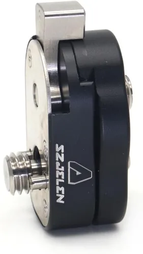 Miniatura 2 de Mini sistema de placa de liberación rápida con tornillos 3/8 M3 para monitores de cámara, brazos, accesorios, micrófonos, luces clave (negro)