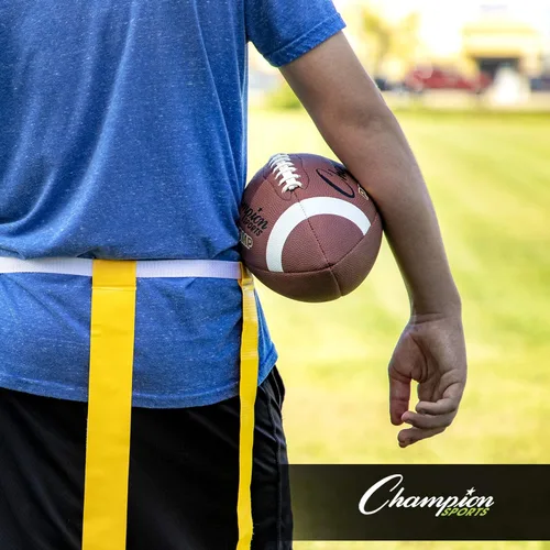 Miniatura 8 de Champion Sports Quick Release Flag Football Set – Durable Belt, 3 Detachable Flags & Adjustable Fit (25”-50”)