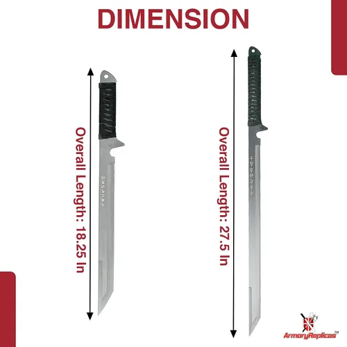 Miniatura 2 de Armory Replicas Colección Ninja Twin Sword - Cuchillas dobles de acero inoxidable con opciones de funda táctica
