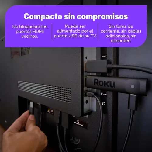 Miniatura 4 de Roku Streaming Stick Plus 2025 - Dispositivo de transmisión Roku 4K y HDR para TV con control remoto por voz - TV gratis y en vivo