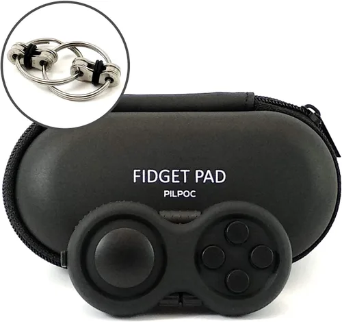 Miniatura 19 de PILPOC - Cubo para la ansiedad theFube, Dodecágono con 12 lados – Cubo para la ansiedad de alta calidad con funda de transporte exclusiva, duradero