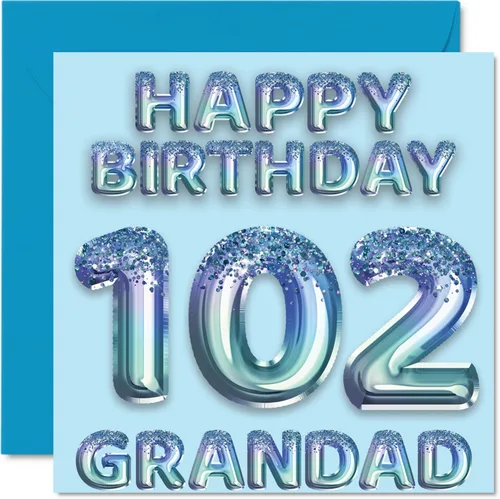 Miniatura 153 de Stuff4 Tarjeta de primer cumpleaños para niños, globo de fiesta con purpurina azul, tarjetas de feliz cumpleaños para niño de 1 año, nieto, hijo, 57