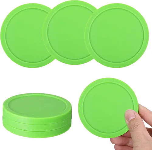 Juego de 6 discos de hockey de 3 1/4 pulgadas, juego de discos grandes de hockey de aire, disco duradero para mesa de hockey de aire, compatible con