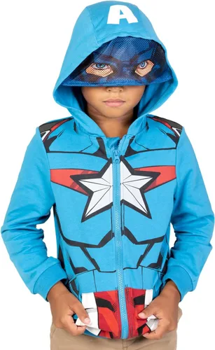 Miniatura 2 de Marvel Avengers - Sudadera con capucha y cremallera para niños pequeños a niños grandes (2T - 18-20)