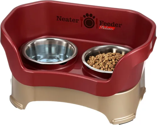Miniatura 24 de Neater Pet Brands Neater Feeder Deluxe Cuencos para perros a prueba de derrames elevados para perros grandes de más de 40 libras, fabricado en EE.