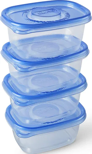 Miniatura 4 de Recipientes de almacenamiento de alimentos GladWare To Go, rectángulo mediano con capacidad para 24 onzas de alimentos, juego de 4