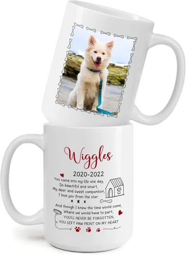 Miniatura 15 de Taza de café con imagen de perro y mamá, taza de café de 11 onzas y 15 onzas, taza de café personalizada para mamá de perro, tazas para dueños