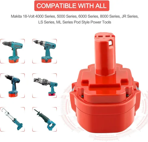 Miniatura 3 de Paquete de 2 baterías de repuesto 18V 3.5Ah 1822 1823 1833 1834 1835 1835F 192828-1 192829-9 193061-8 193102-0 193140-2 193159-193159-1 1937 83-0