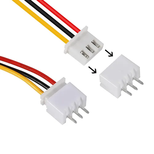 Miniatura 4 de ACEIRMC XH - Juego de conectores JST-XH, 10 pares, conector macho y hembra de 3 pines, adaptador de enchufe con cable plano de 7.874 in, 26 AWG