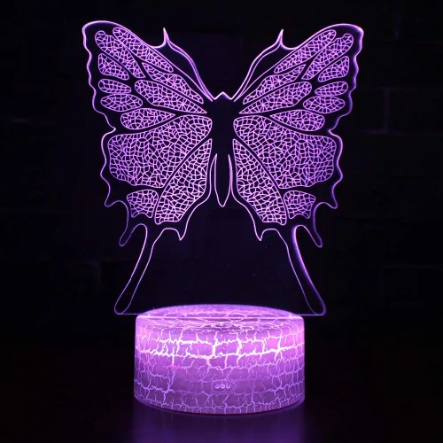 Miniatura 3 de 7 color cambiante noche lámpara 3D atmósfera luz 3D ilusión visual LED lámpara para niños juguete Navidad regalos cumpleaños