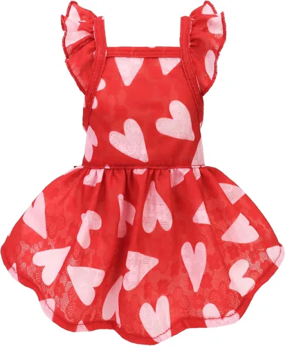 Miniatura 14 de Vestido de limón para perros Fitwarm, ropa para perros pequeños para niñas, ropa para mascotas para gatos, azul teja, amarillo, verde, XS