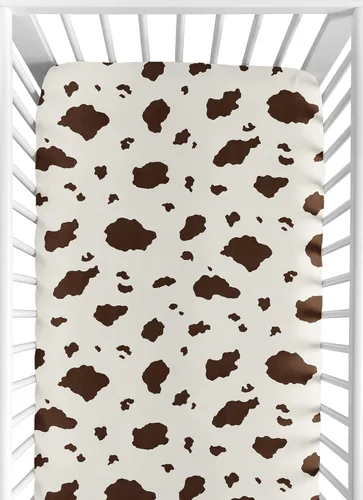 Miniatura 18 de Sweet Jojo Designs Sábana bajera ajustable de animales de granja para cuna portátil para cuna o paquete y juego - Acuarela de granja caballo, vaca