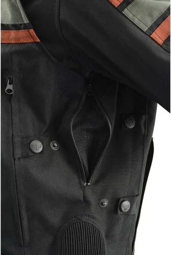 Miniatura 2 de Milwaukee Performance MPM1751 - Chaqueta de piel para hombre, diseño de rayas, color negro
