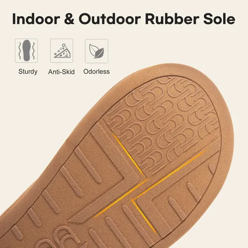 Miniatura 4 de LongBay Pantuflas de punto de chenilla cálidas para mujer, de espuma viscoelástica, cómodas, de gamuza, esponjosas, de espuma viscoelástica, botas