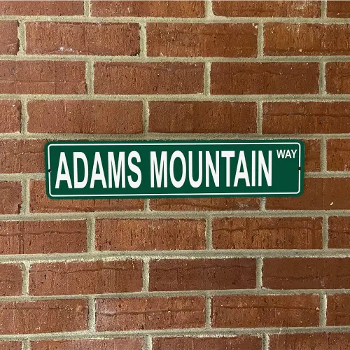 Miniatura 2 de Arkansas Mountains Pick Your Mountain Compatible/repuesto para Adams Mountain Estados Unidos Mountain Aluminio Metal Tin Street Sign