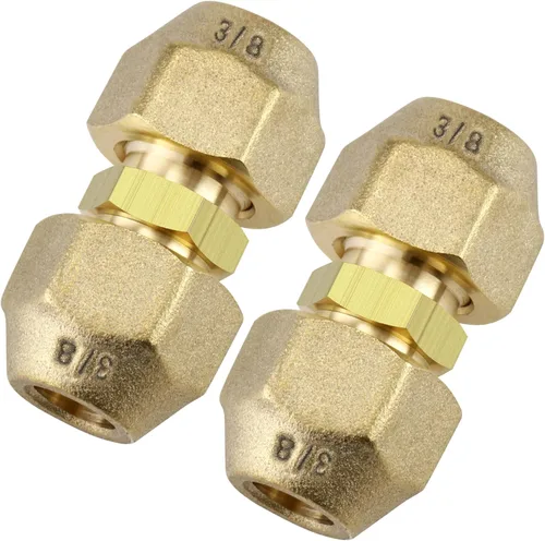 Miniatura 8 de Paquete de 2 conectores de junta de extensión de tubería de cobre de CA, adaptadores de acoplamiento de tubería de aire acondicionado de 5/8