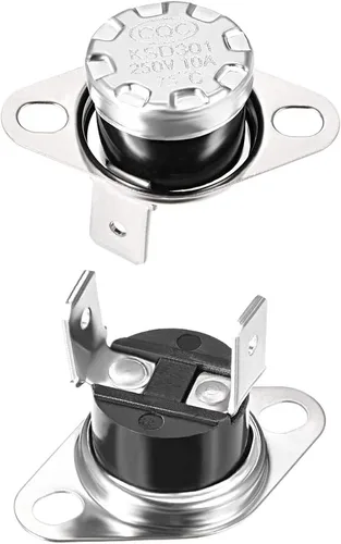 Miniatura 16 de uxcell KSD301 Termostato 104.0 °F/104°F 10A N.C Ajustar interruptor de temperatura de disco rápido para microondas, horno, cafetera 2 piezas