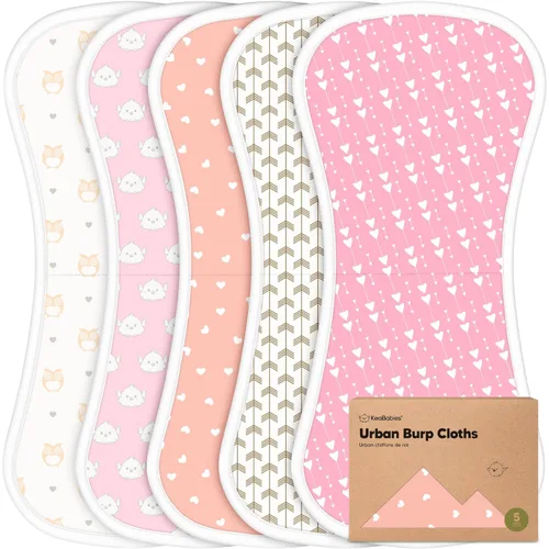 Miniatura 23 de Paños orgánicos para bebés, niños y niñas, paquete de 5, ultra absorbente, paño para eructar, ropa para recién nacidos, toalla para la leche, babero
