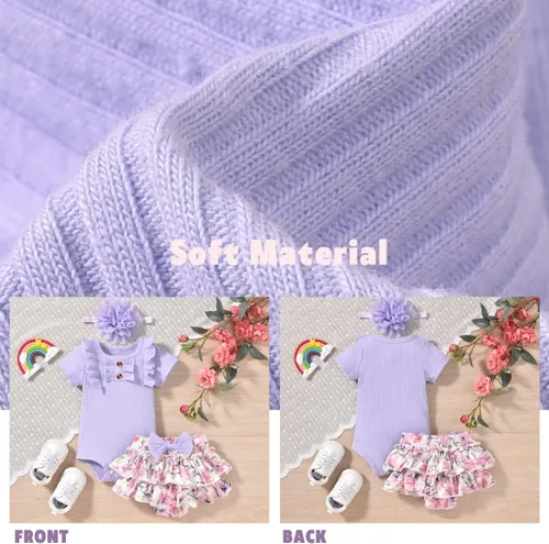 Miniatura 5 de Aalizzwell Traje de verano para bebés recién nacidos