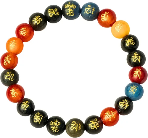 Miniatura 303 de Amazing Gemstone Pulsera de cristal para mujeres y hombres, pulsera de cristal curativo de protección, pulsera elástica con cuentas de piedras